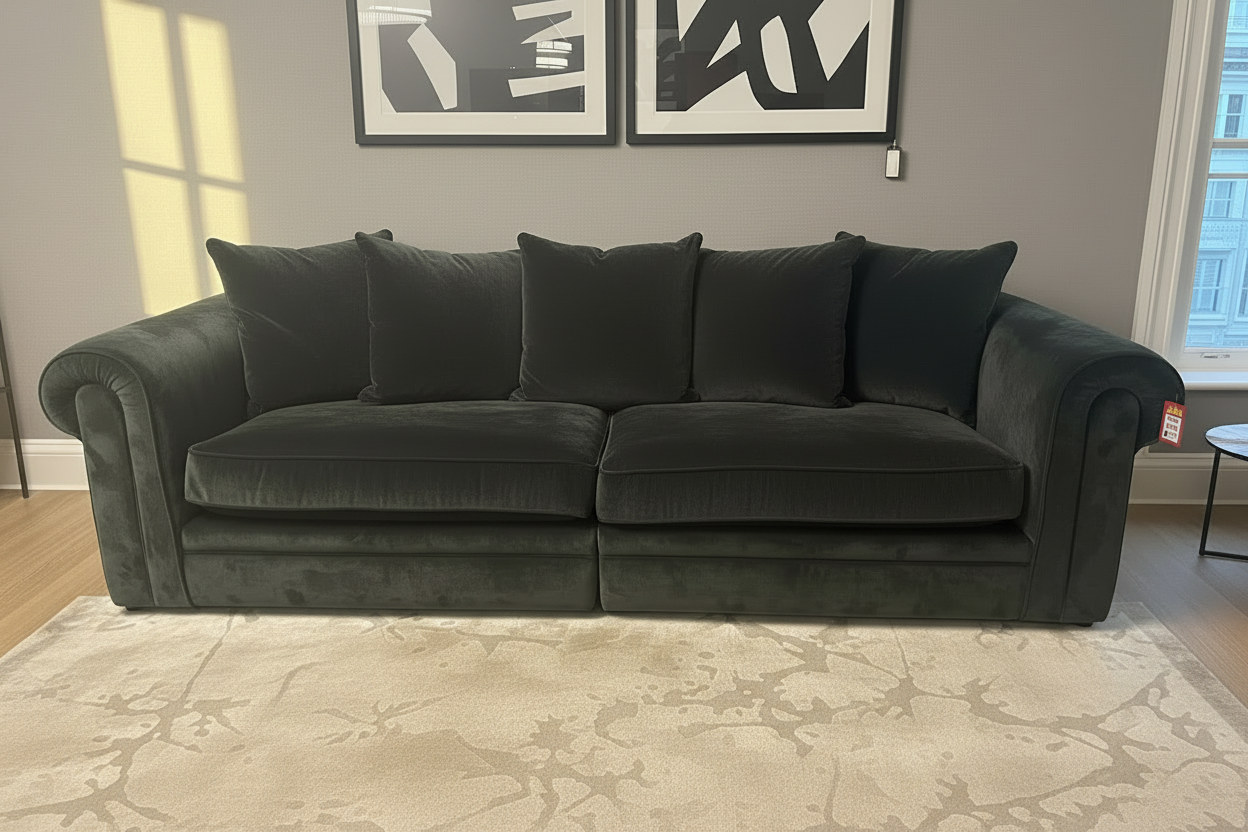 Titan súper comfy extra large sofa by Whitemeadow reduced showroom model . Incredible value Save €700-Renaissance Design Studio
