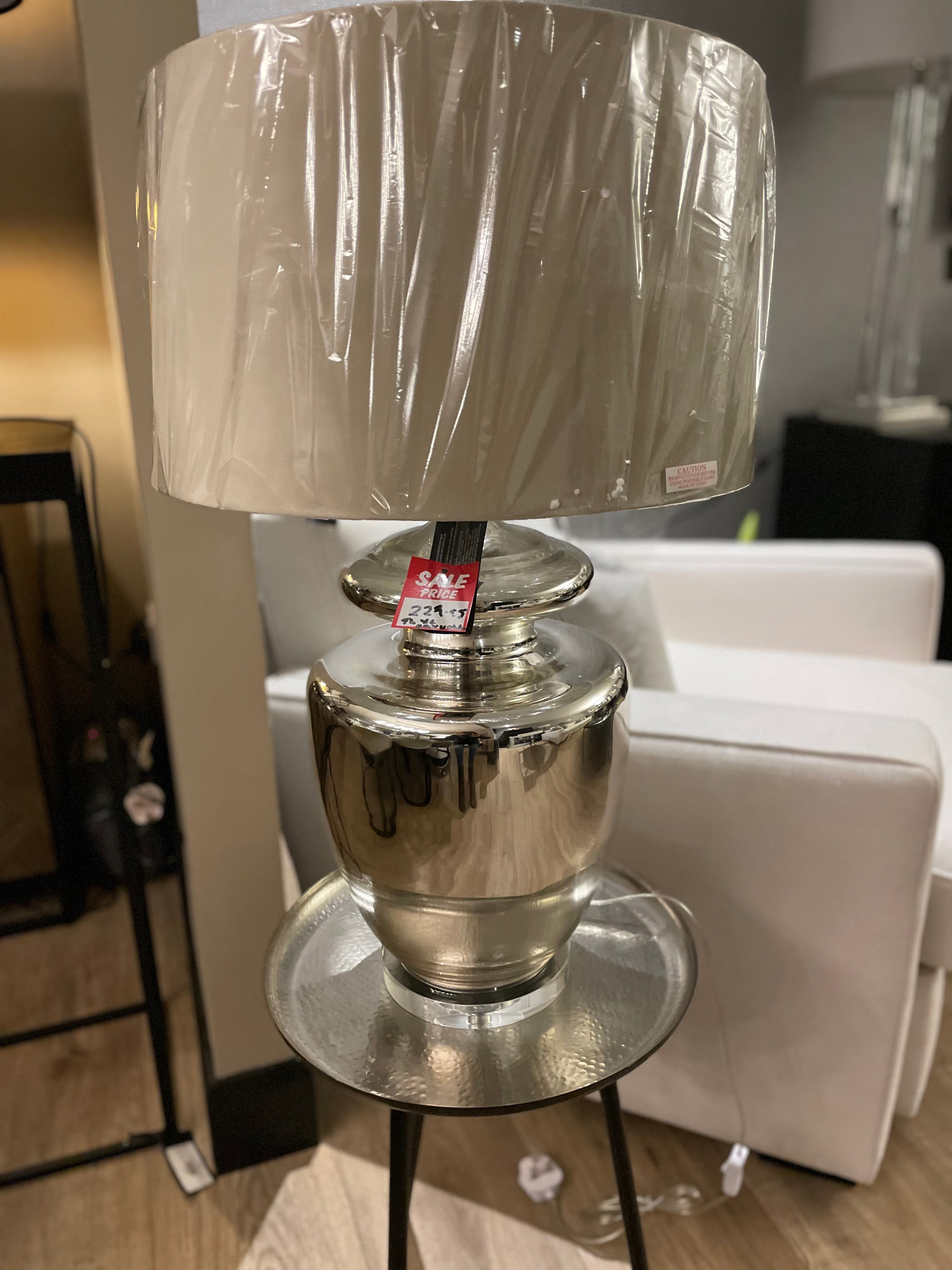 TL XL Maxwell table lamp with cream shade-Renaissance Design Studio