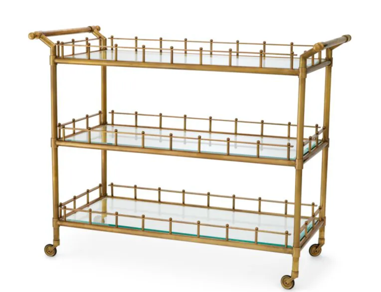 Trolley Scarlett L Vintage brass finish by Eichholtz-Renaissance Design Studio