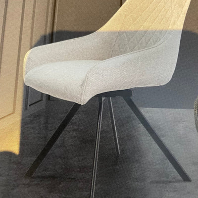 Valencia swivel  dining chair in stone KD in carton format
