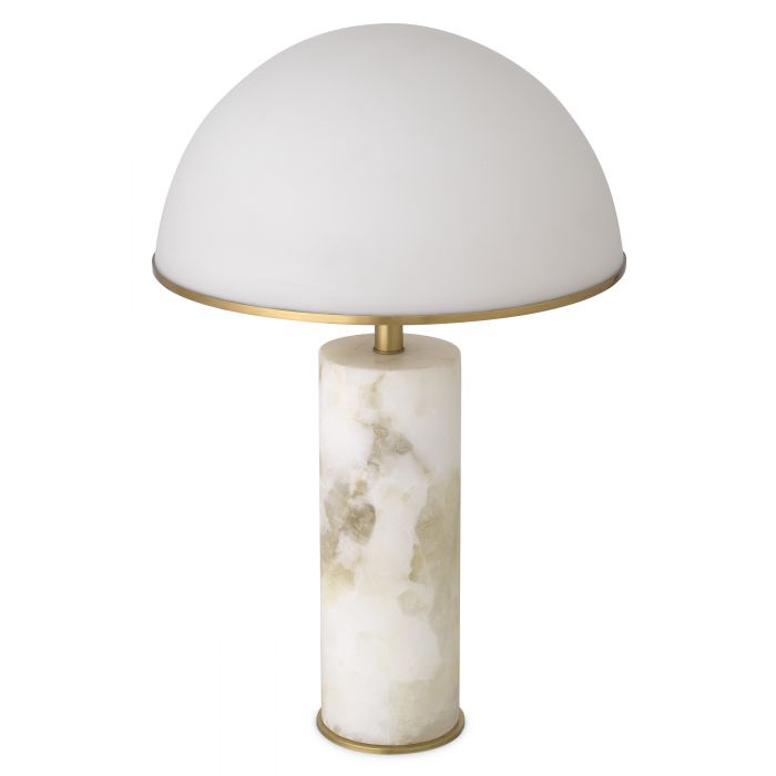 Vaneta table lamp alabaster by Eichholtz-Renaissance Design Studio