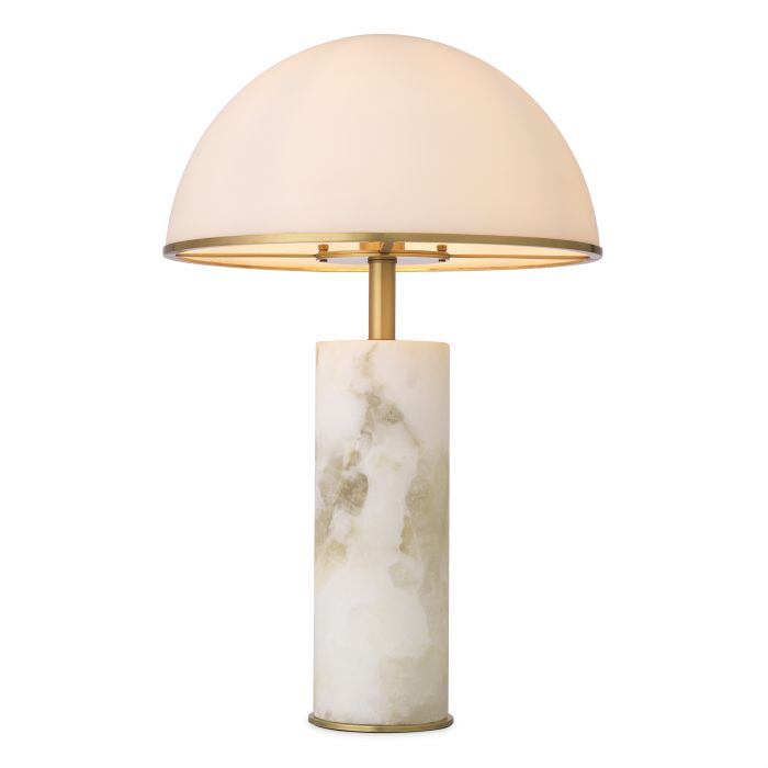 Vaneta table lamp alabaster by Eichholtz-Renaissance Design Studio