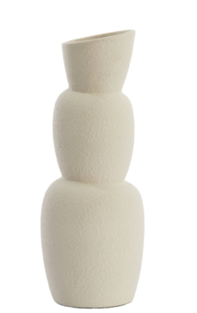 Vase Aram - Ceramic Cream-Renaissance Design Studio