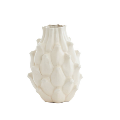 Vase deco TAYA ceramics cream