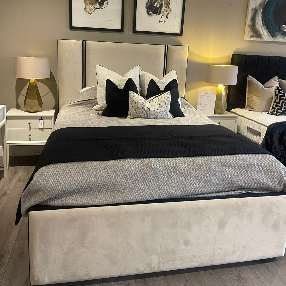 Veda custom made bed and headboard-Renaissance Design Studio