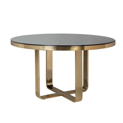 Vendome 140 cm round table on pedestal