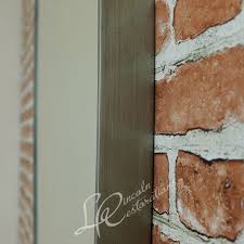 Verona Long Brass Designer Oval Mirror by RV Astley