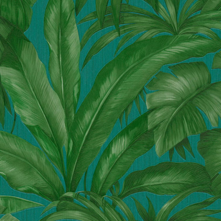 Versace Palm Leaf Wallpaper-Designer wallpaper-Renaissance Design Studio