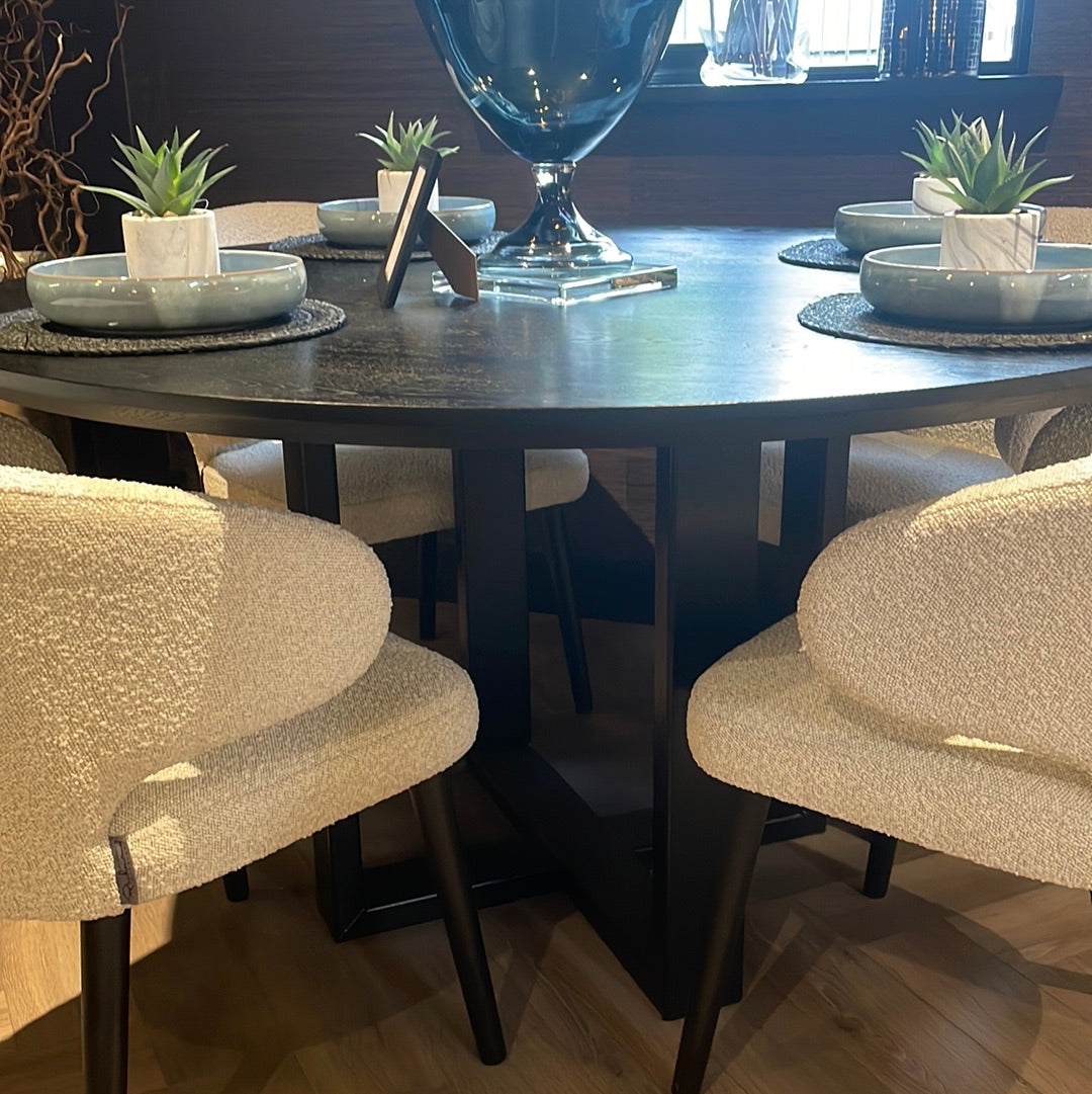 Versailles Solid Oak round table bespoke-Renaissance Design Studio