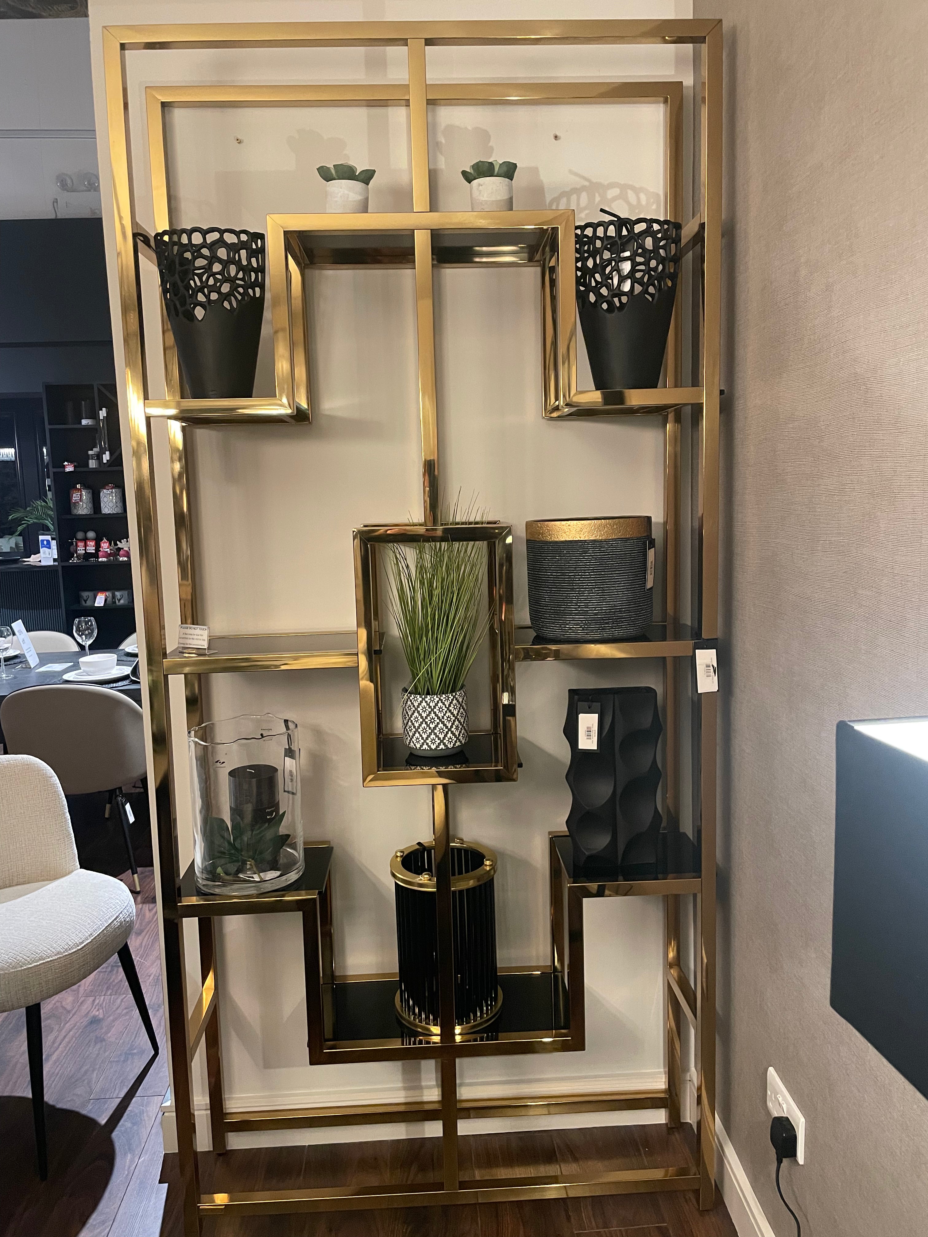 Vienna Black and Gold Display Unit last one REDUCED TO CLEAR-display unit-Renaissance Design Studio