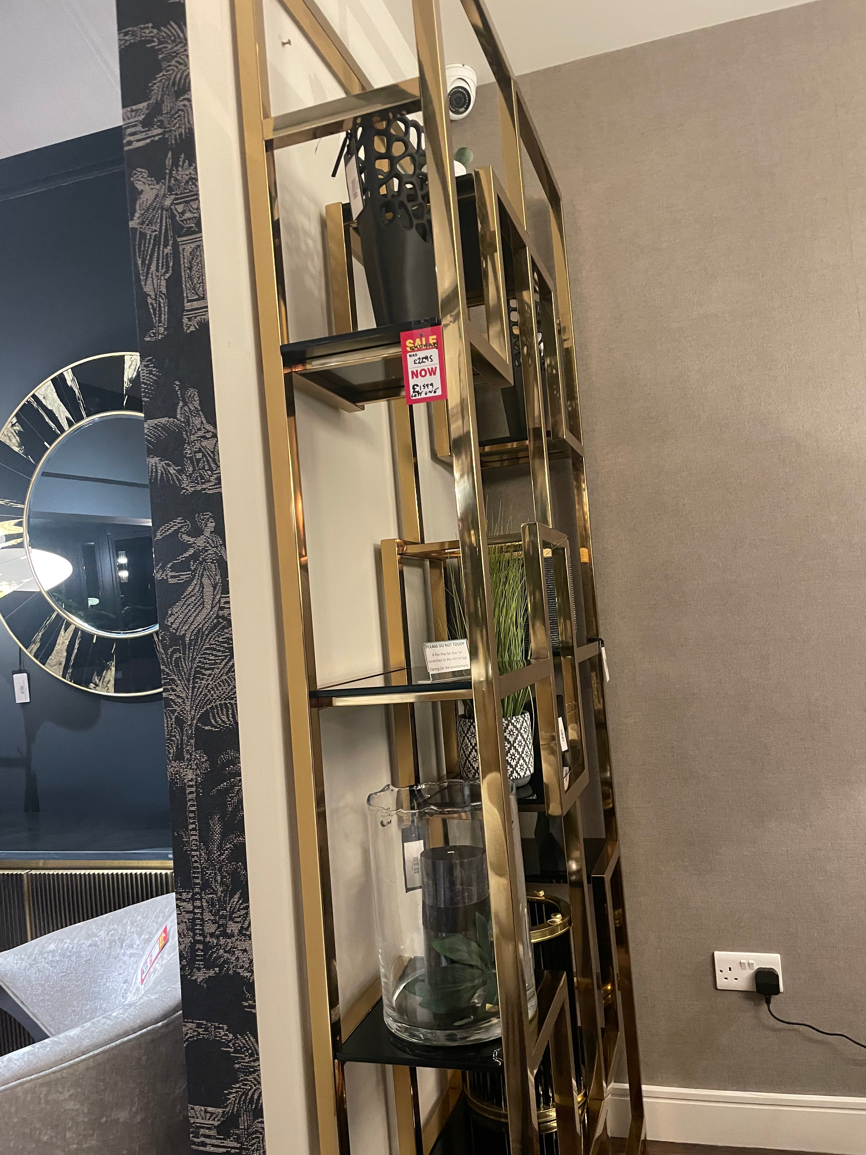 Vienna Black and Gold Display Unit last one REDUCED TO CLEAR-display unit-Renaissance Design Studio