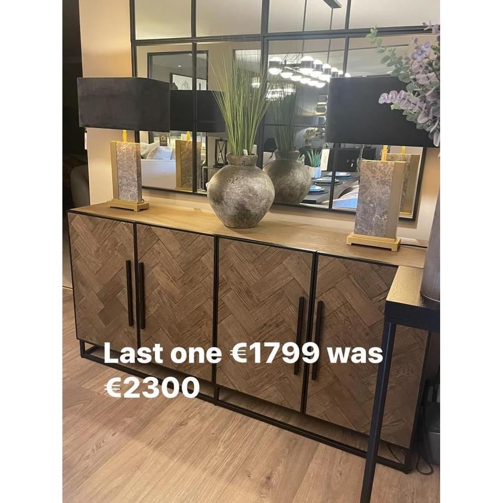 Vienna Herringbone 4 door Sideboard 180 cm-Renaissance Design Studio