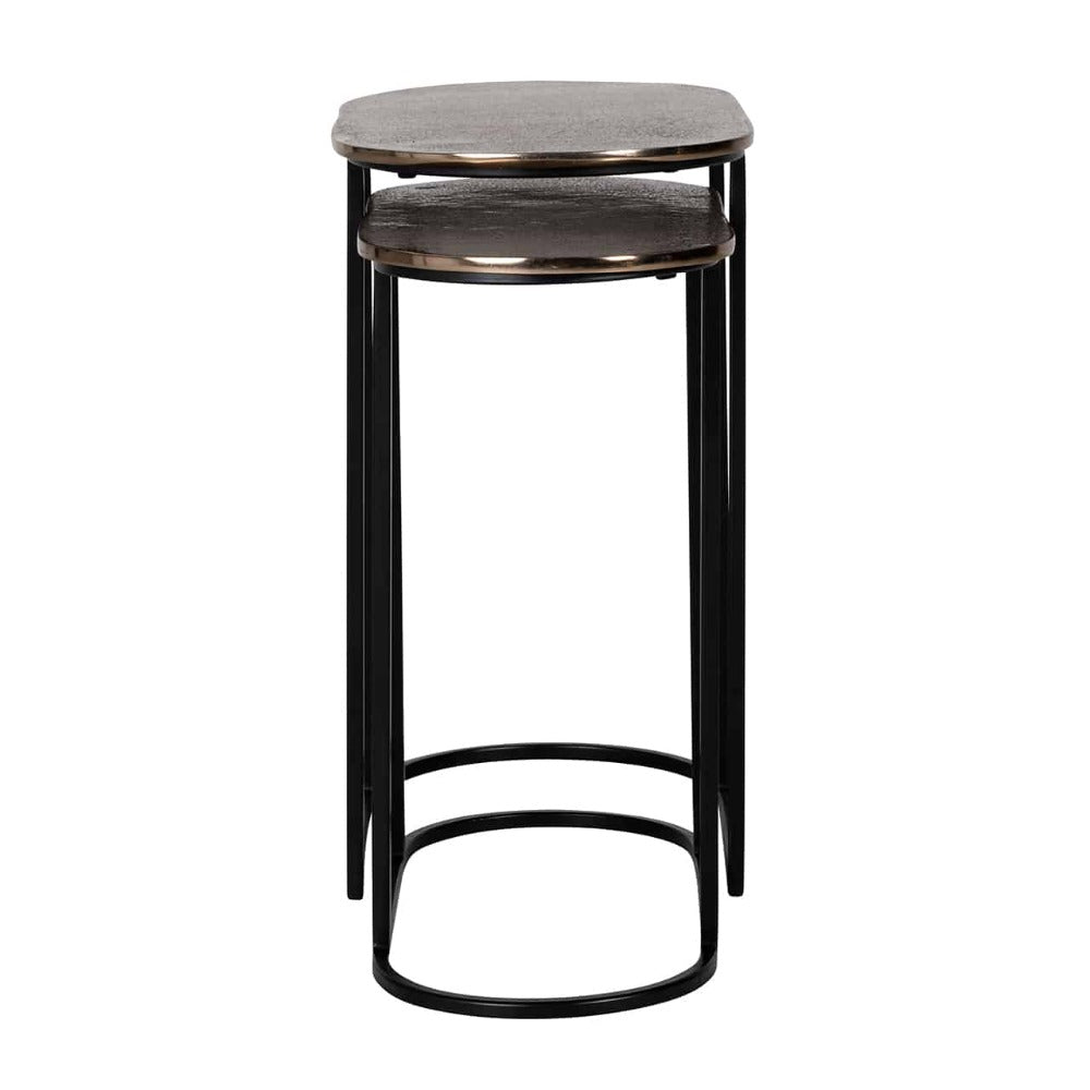 Vienna Oval Side Tables Chamapange-Renaissance Design Studio