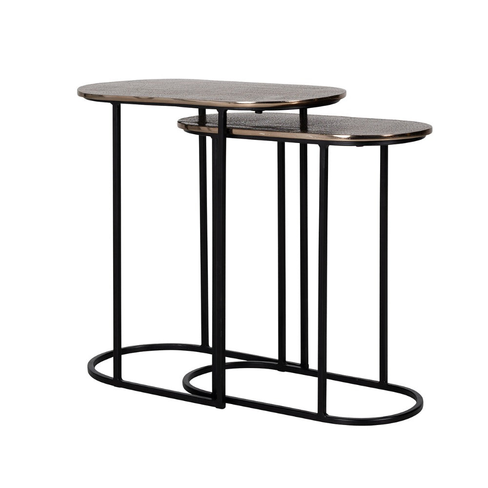 Vienna Oval Side Tables Chamapange-Renaissance Design Studio