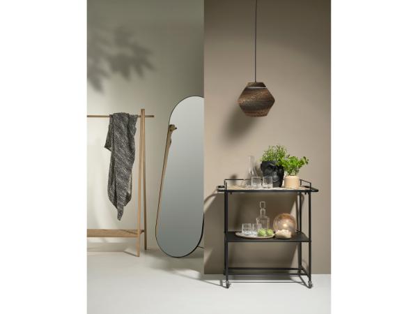 Villa Collection long gold Mirror 170 x 55 cm black-Renaissance Design Studio