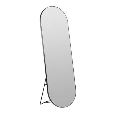 Villa Collection long gold Mirror 170 x 55 cm black