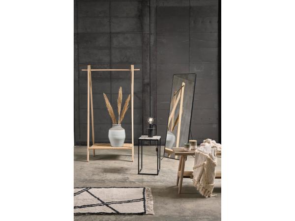 Villa Collection Verdal long gold Mirror 140 x 45 cm black-Rectangle mirror-Renaissance Design Studio