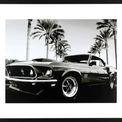 Vintage car in historic park framed exclusive prints