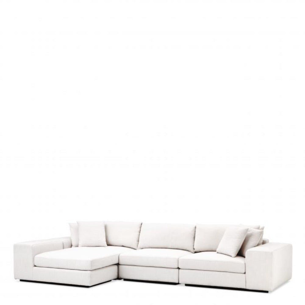 Vista grande Lounge Sofa with chaise to fit either side by Eichholtz-Sofa with chaise-Renaissance Design Studio