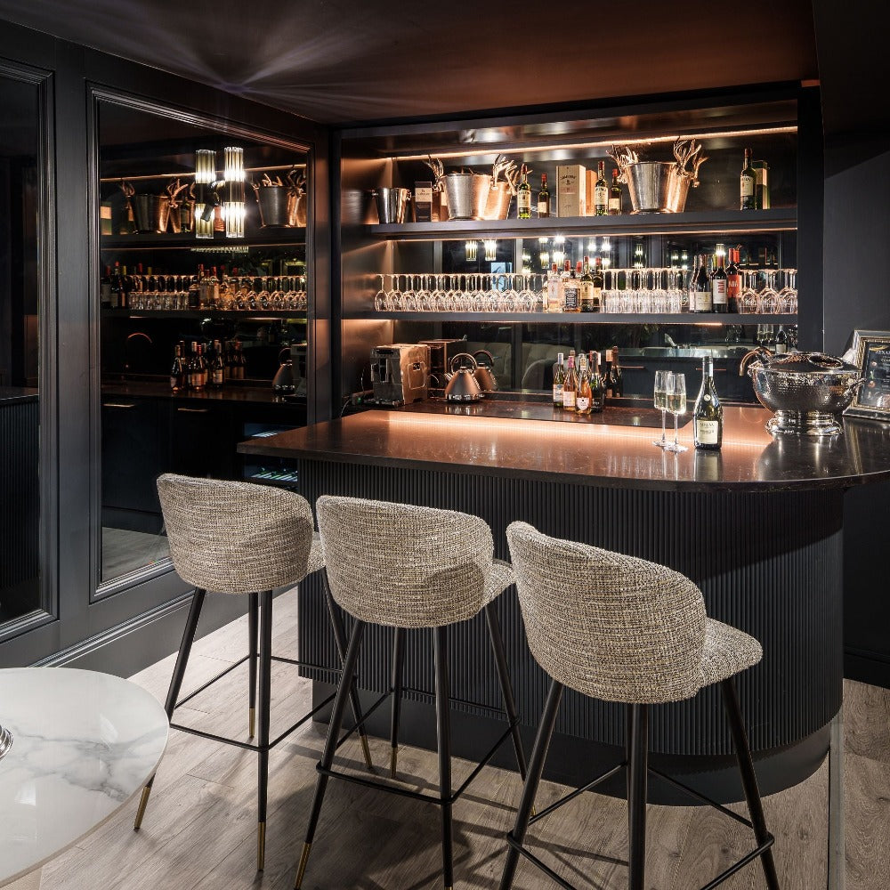 Volante Bar Stool by Eichholtz-Bar stool chair-Renaissance Design Studio