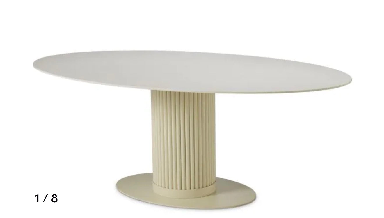 Volterra outdoor oval dining table by EICHHOLTZ-Renaissance Design Studio