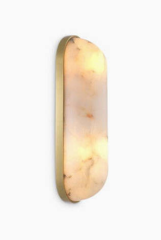 Wall Light Sumo Alabaster Antique Brass by Eichholtz-Renaissance Design Studio