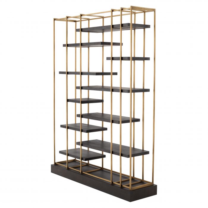 Ward display gold contemporary unit by Eichholtz-Renaissance Design Studio