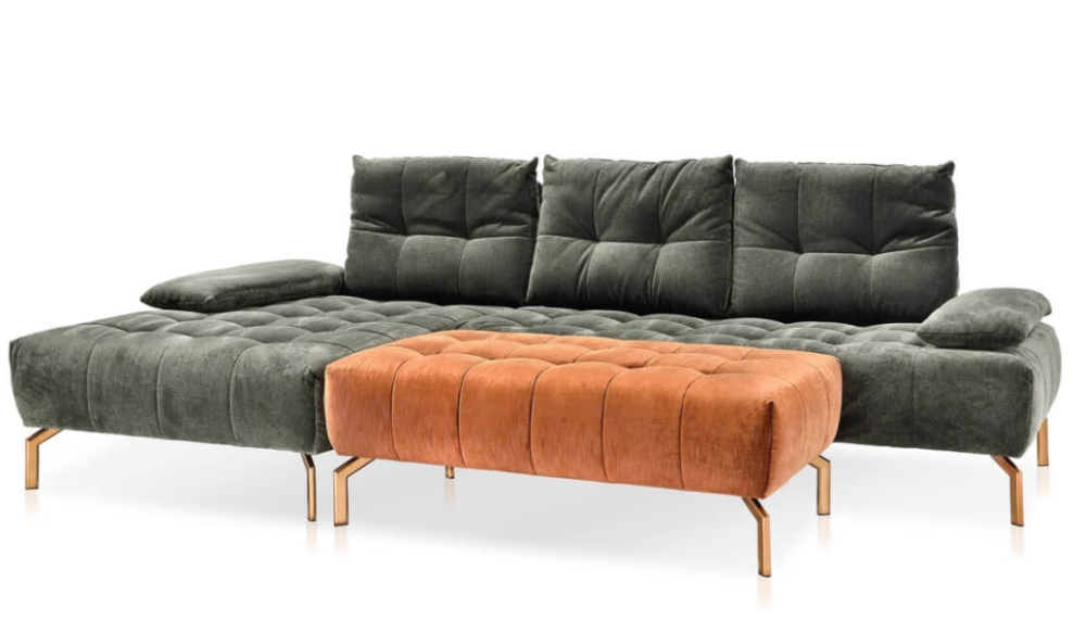 Welly bespoke Corner Sofa with custom Urban organic and water blocked fabric-corner sofa-Renaissance Design Studio