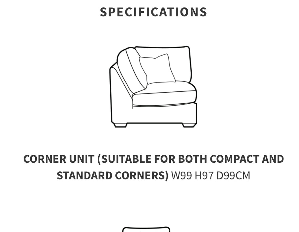 Westbridge XL Maxwell modular cushy large corner sofa by westbridge with upgrade fabric at reduced price Westbridge
