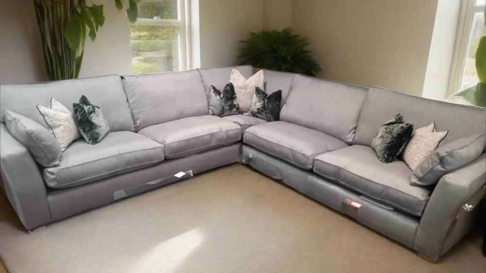 Westbridge XL Maxwell modular cushy large corner sofa by westbridge with upgrade fabric at reduced price Westbridge