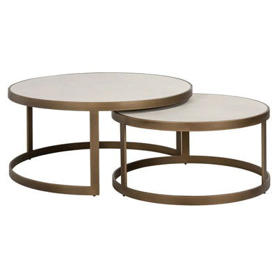 Whitebone Coffee tables set of 2 in Verona Grey