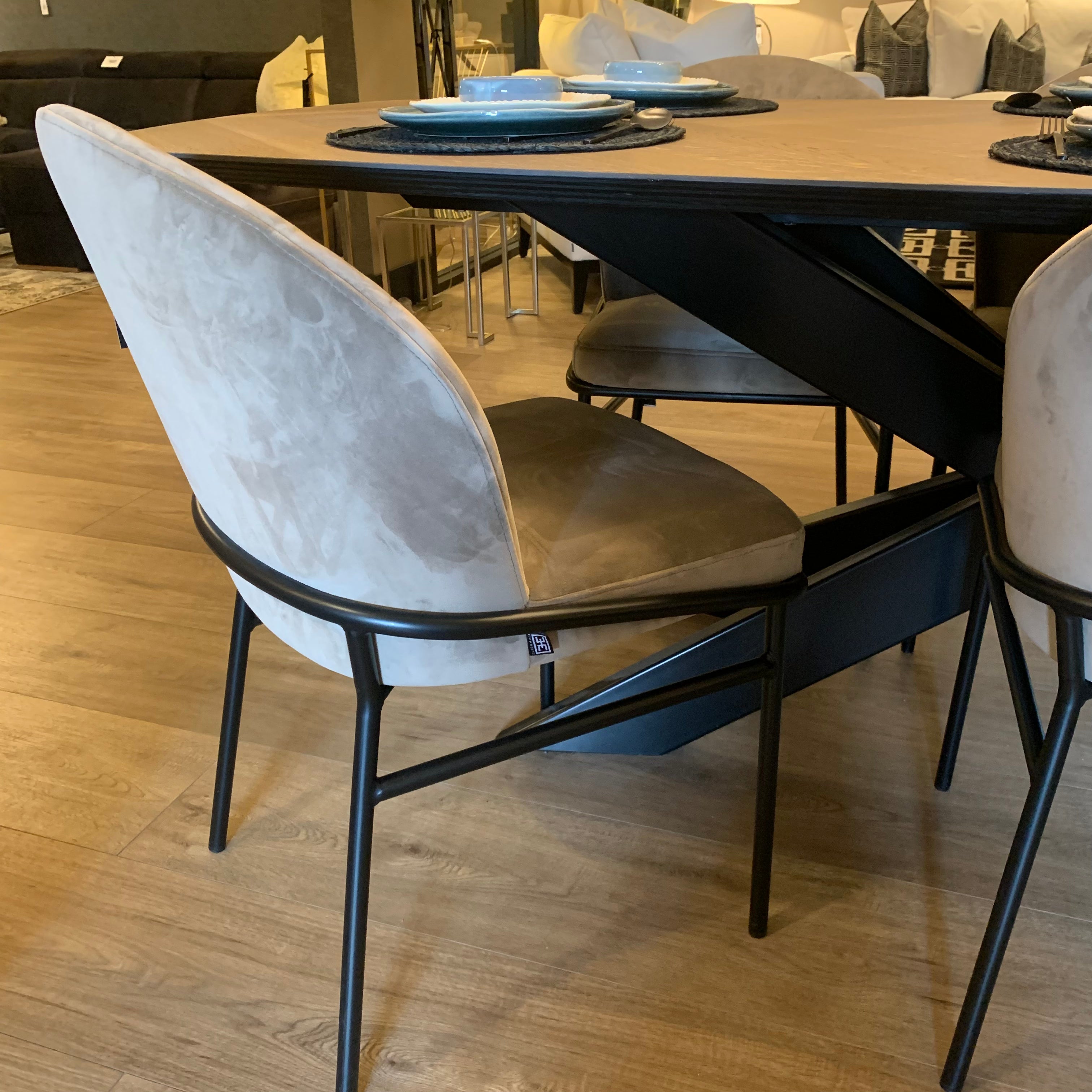 Willis Dining Chairs Savona Greige by Eichholtz 30% Off-Renaissance Design Studio