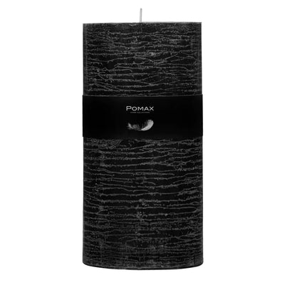 X large puma black Candle burns 140 hrs 10 x 20 cm