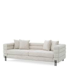 York Sofa with gold accents by Eichholtz-Renaissance Design Studio