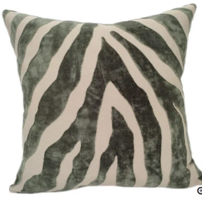 Zebedee Sage cushion 43 x 43 cm