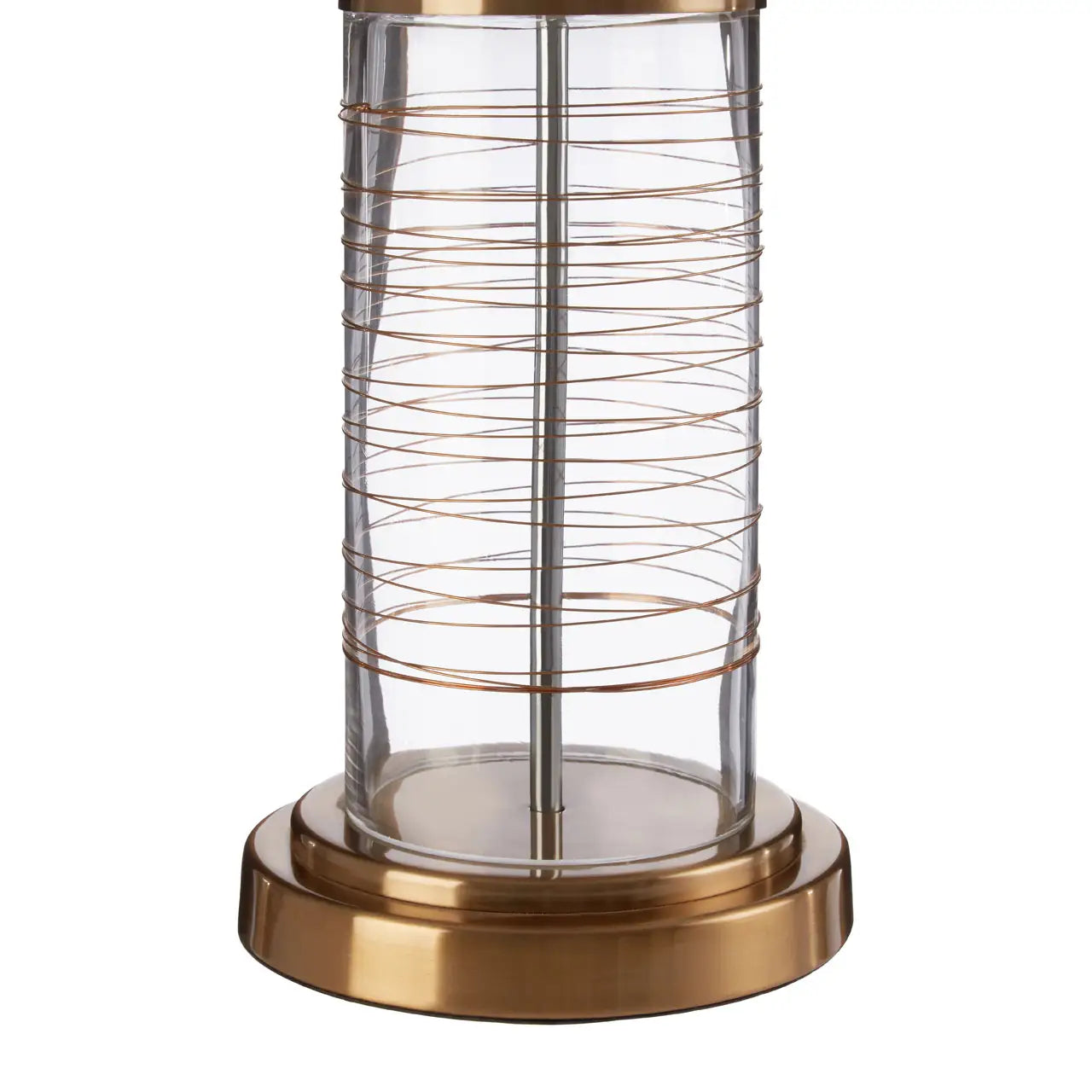 Zella table lamp in gold with off white shade REDUCED-Table lamp-Renaissance Design Studio