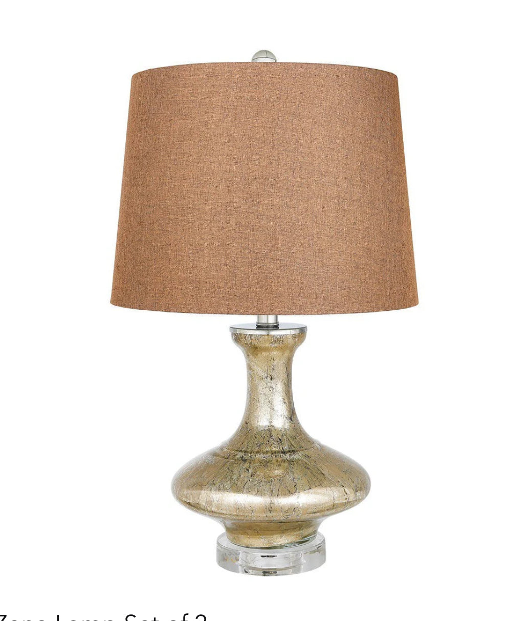 Zena Table Lamp set of 2 complete with shade almost half price-Table Lamp-Renaissance Design Studio