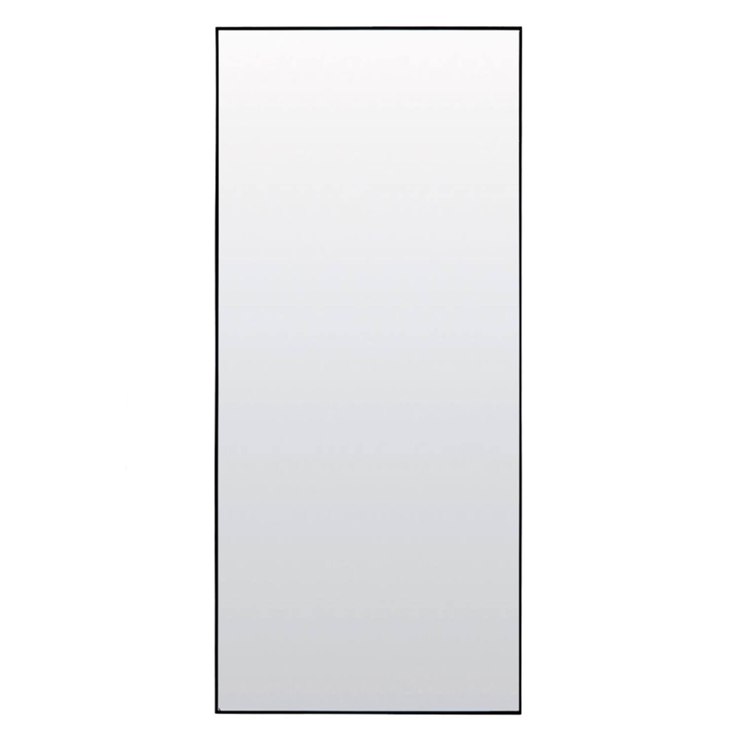 Zeneta large rectangle wall mirror with black trim-Renaissance Design Studio
