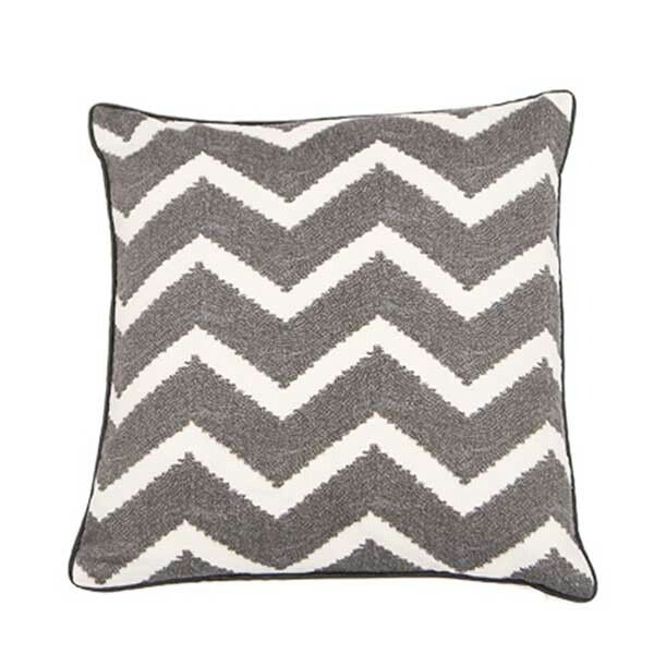 Zig Zag Slate Cushions-Renaissance Design Studio