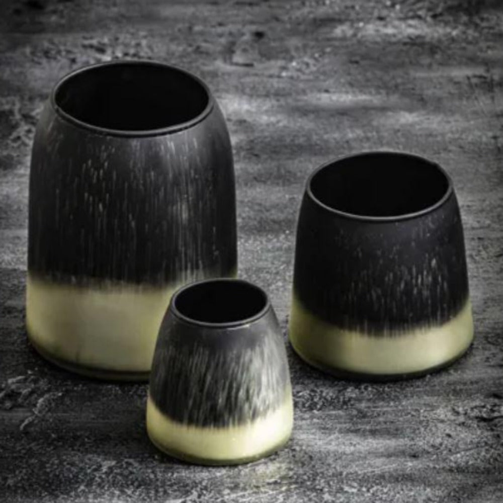 Zingaro Black and Gold Candle Holder-Renaissance Design Studio