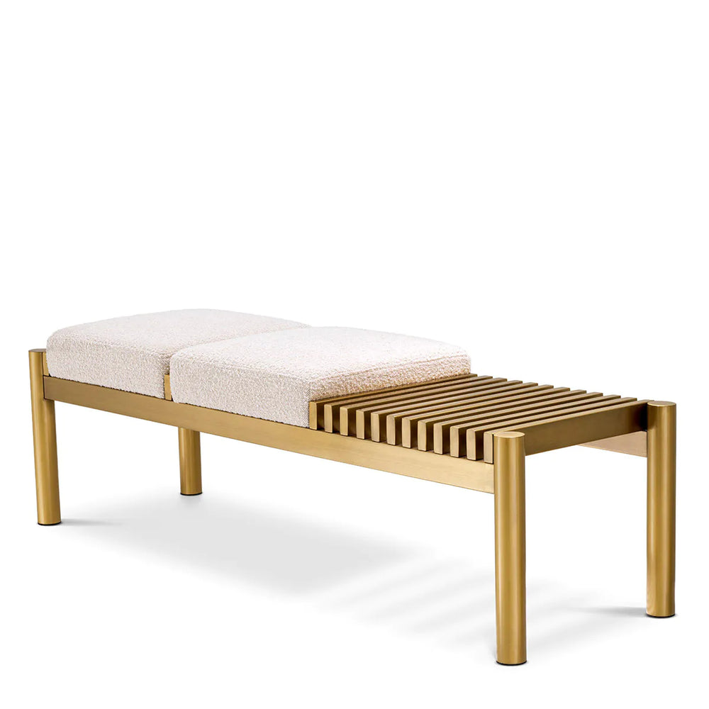 Bench Bibi Brushed brass finish by Eichholtz   20% ex showroom