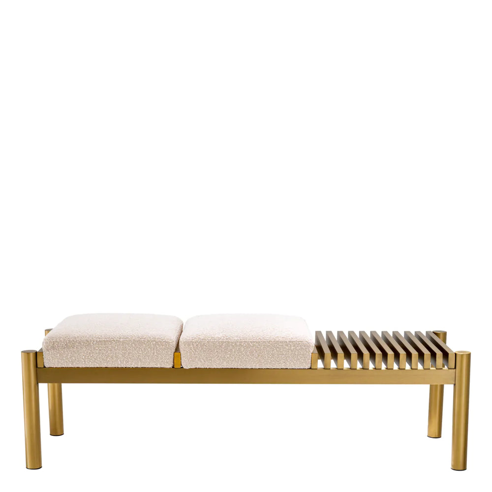 Bench Bibi Brushed brass finish by Eichholtz   20% ex showroom