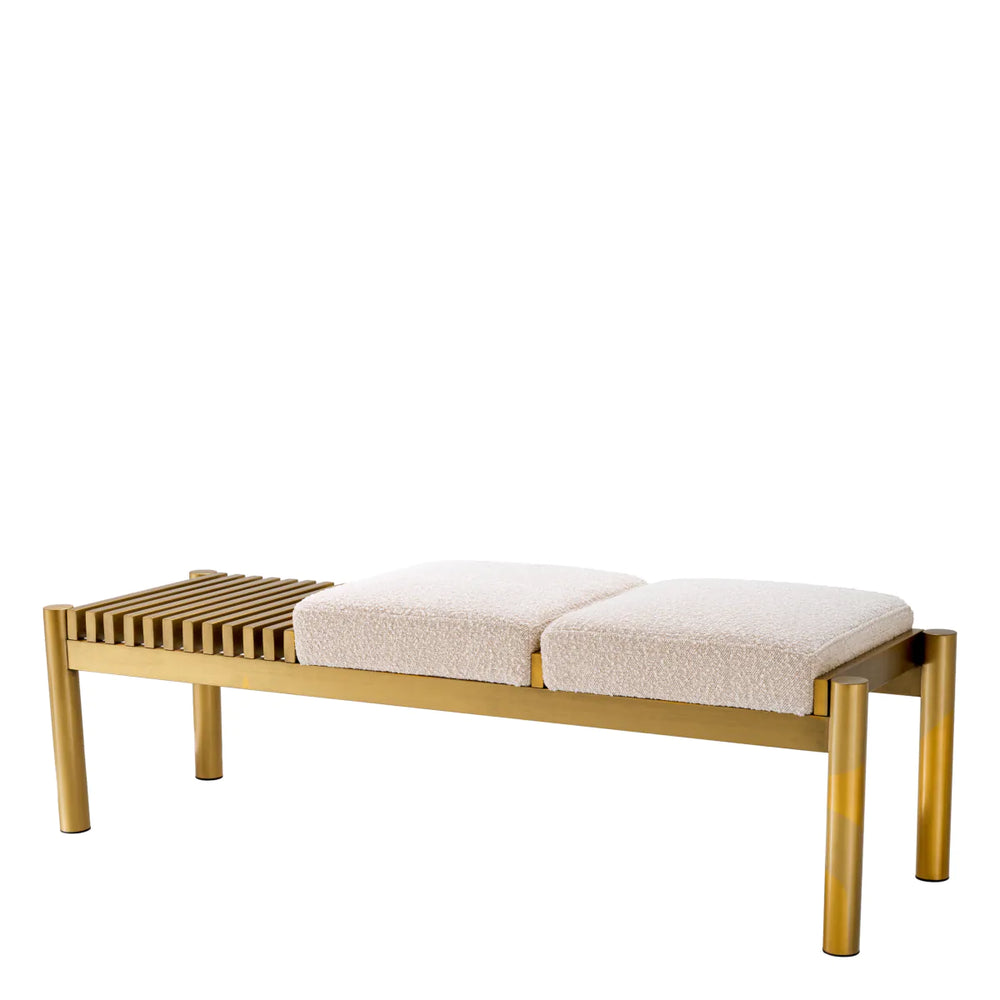 Bench Bibi Brushed brass finish by Eichholtz   20% ex showroom