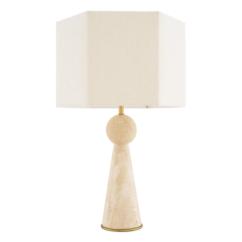 Table Lamp Novak Travertine by Eichholtz