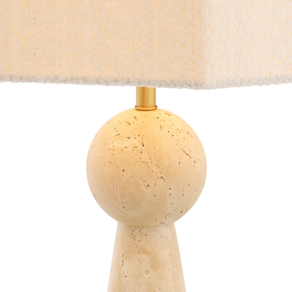 Table Lamp Novak Travertine by Eichholtz