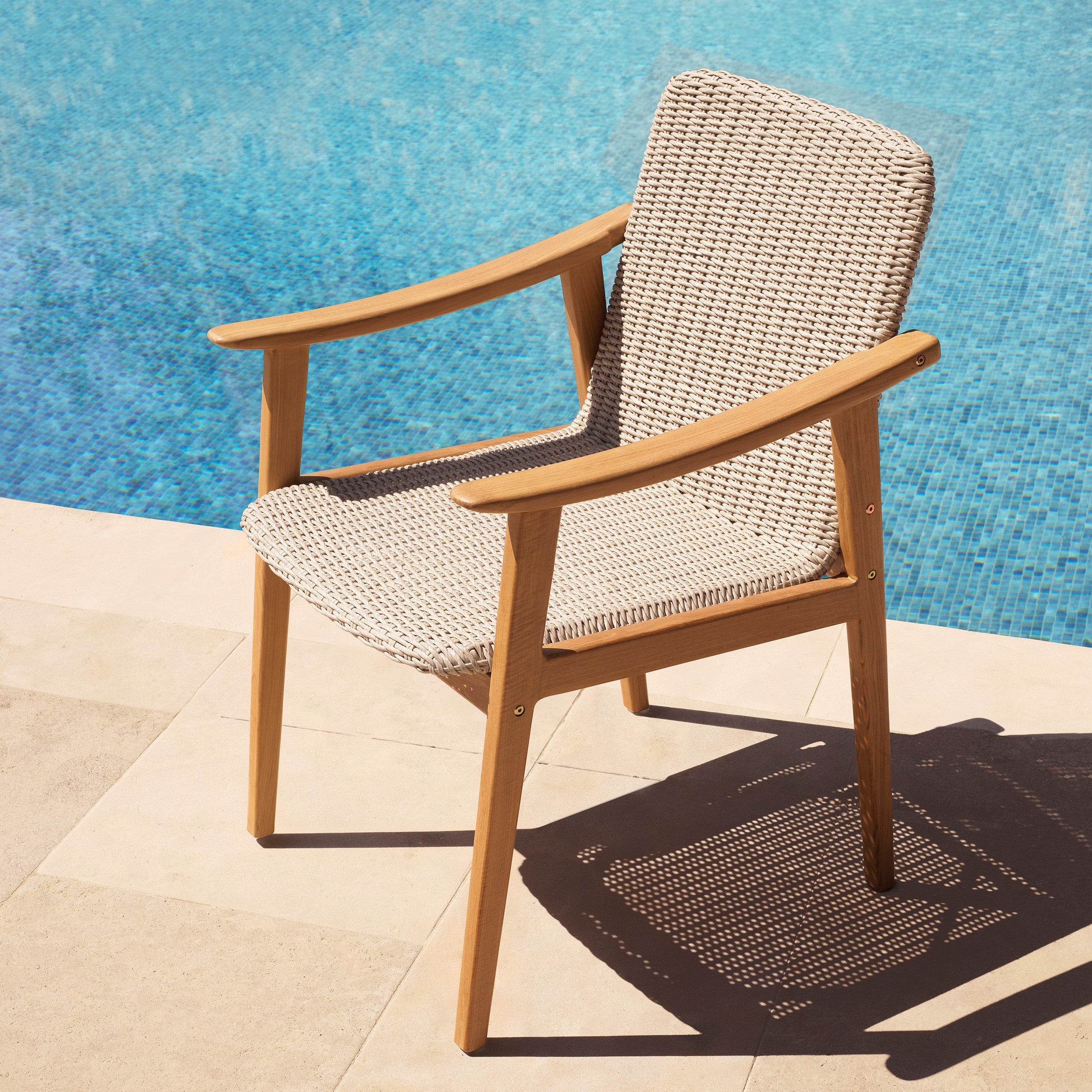Outdoor Dining Chair Honolulu Natural teak | taupe by Eichholtz Reduced Save 25% by Eichholtz