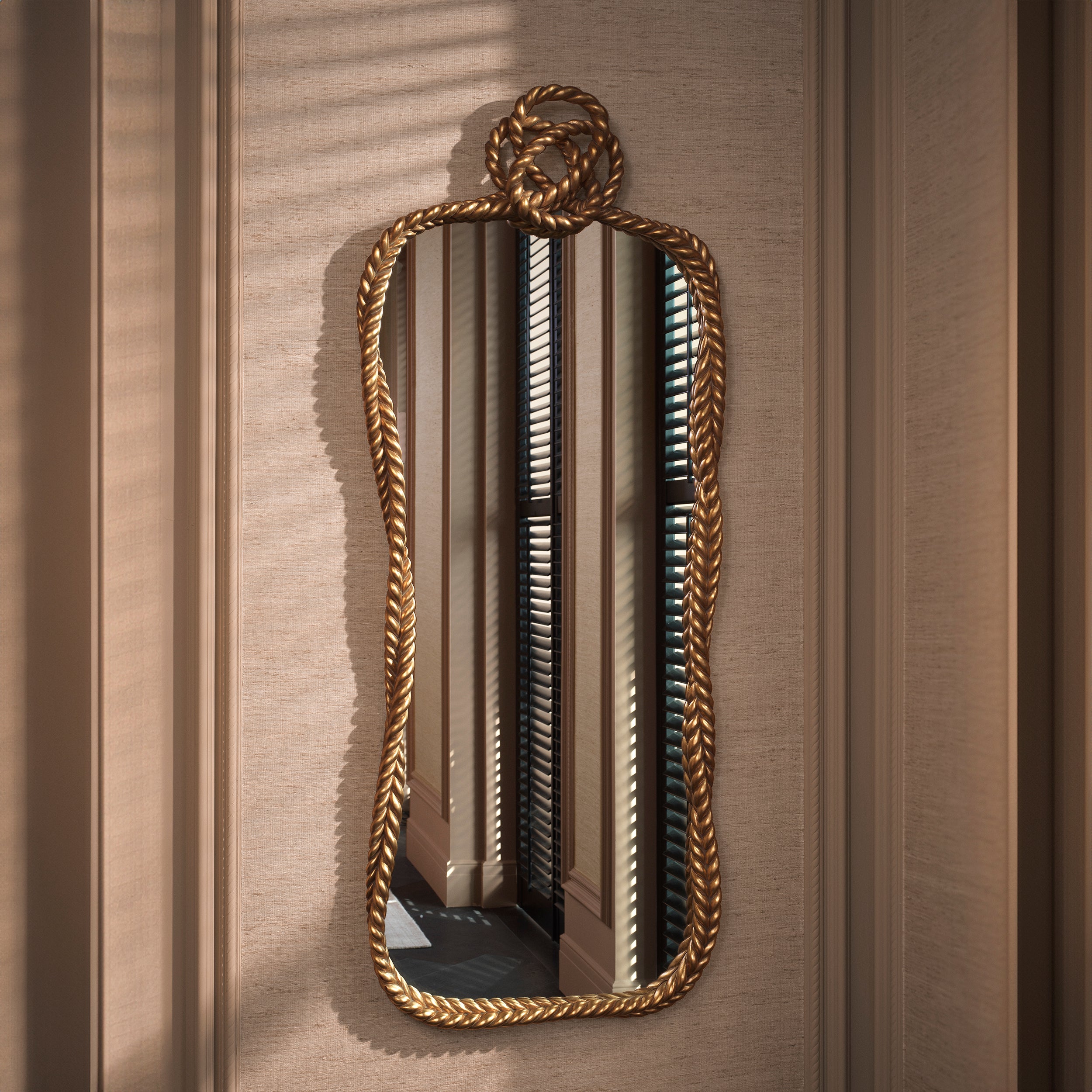 Mirror Vincenso L Antiqued gold leaf by Eichholtz