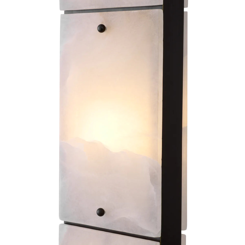 Floor Lamp Ortiz Bronze highlight with alabaster by Eichholtz