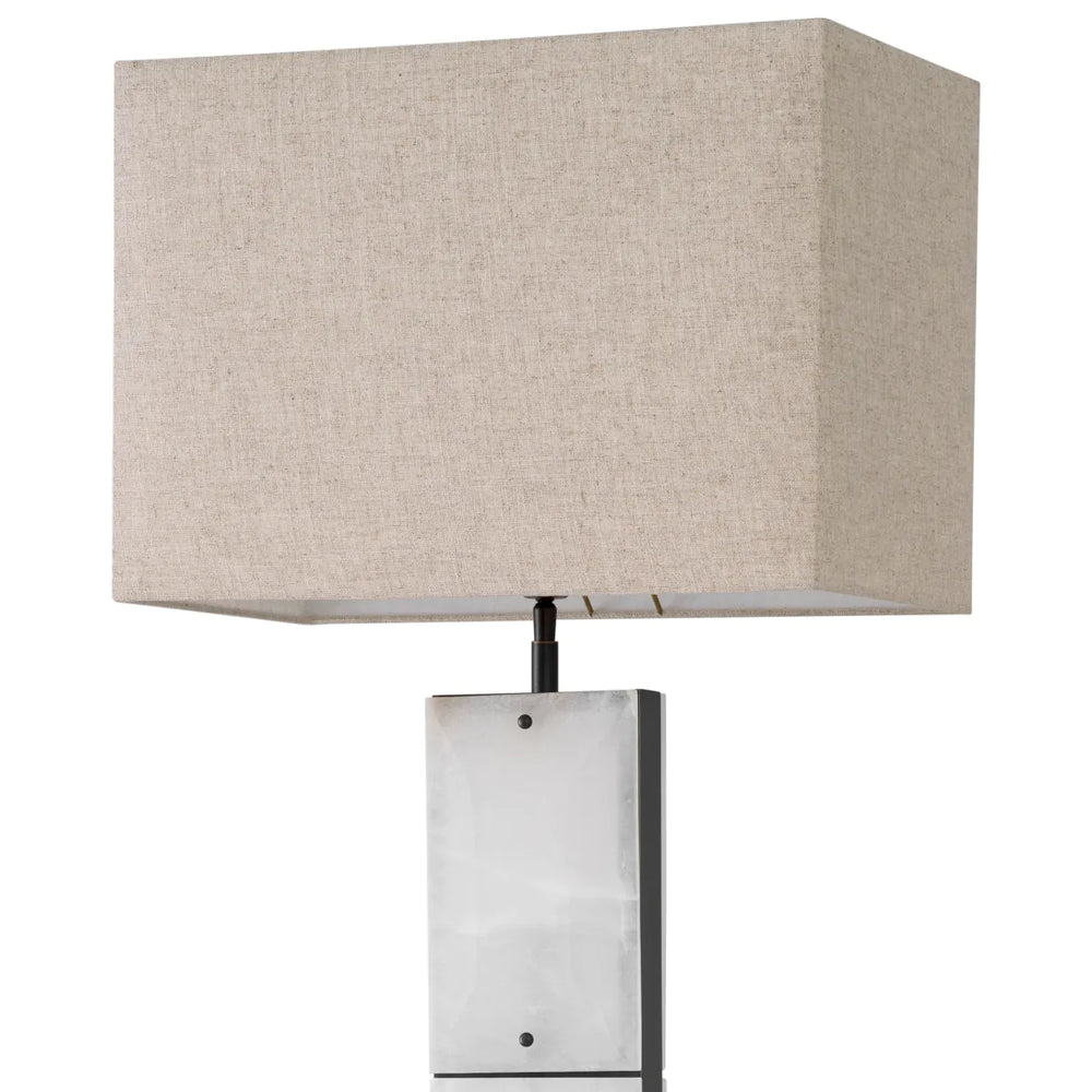 Floor Lamp Ortiz Bronze highlight with alabaster by Eichholtz