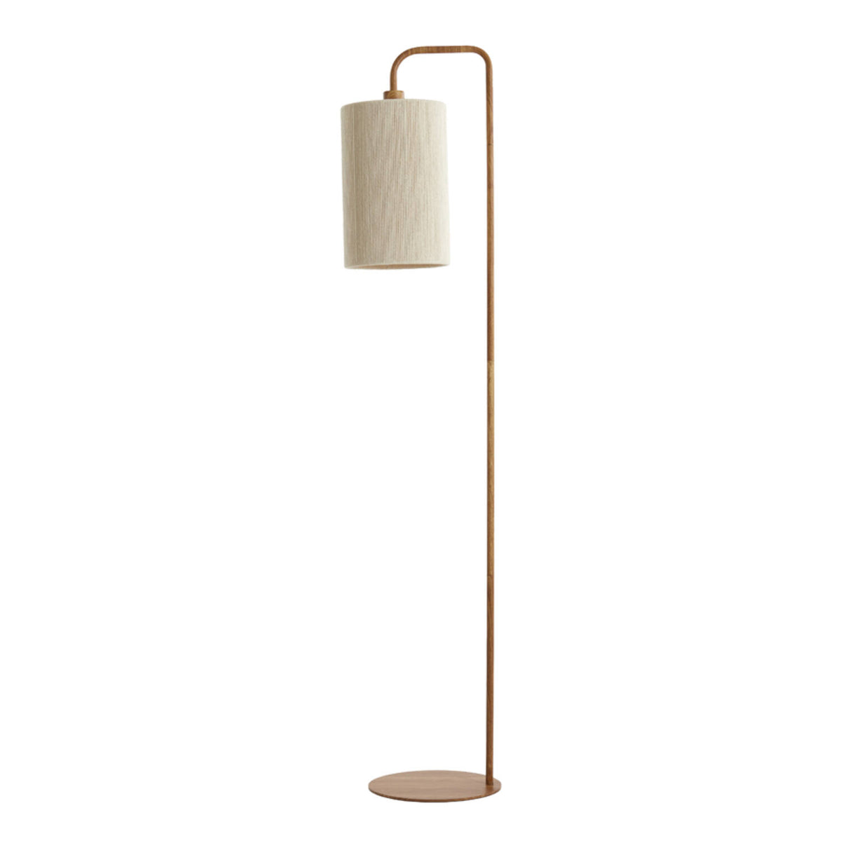 Floor lamp 33,5x28x155 cm DONIO wood print naturl & rope cream by Light and living